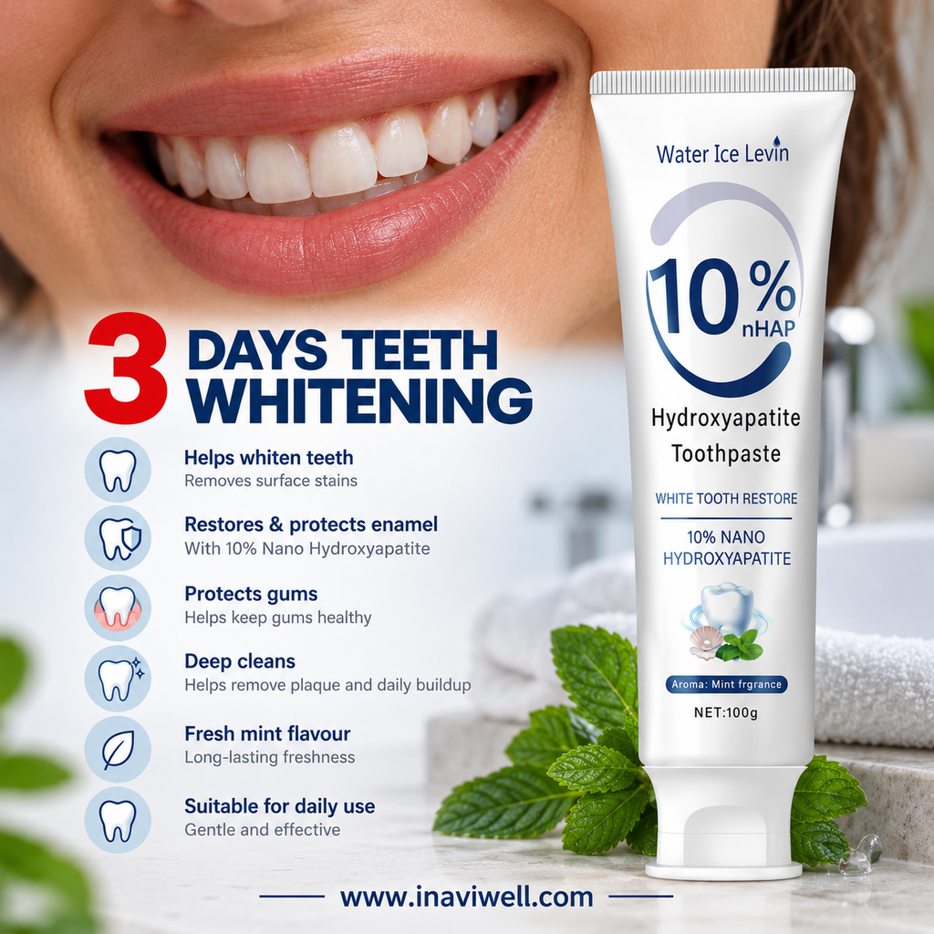 Water Ice Levin 10% Nano Hydroxyapatite Toothpaste | Fresh Mint 100g