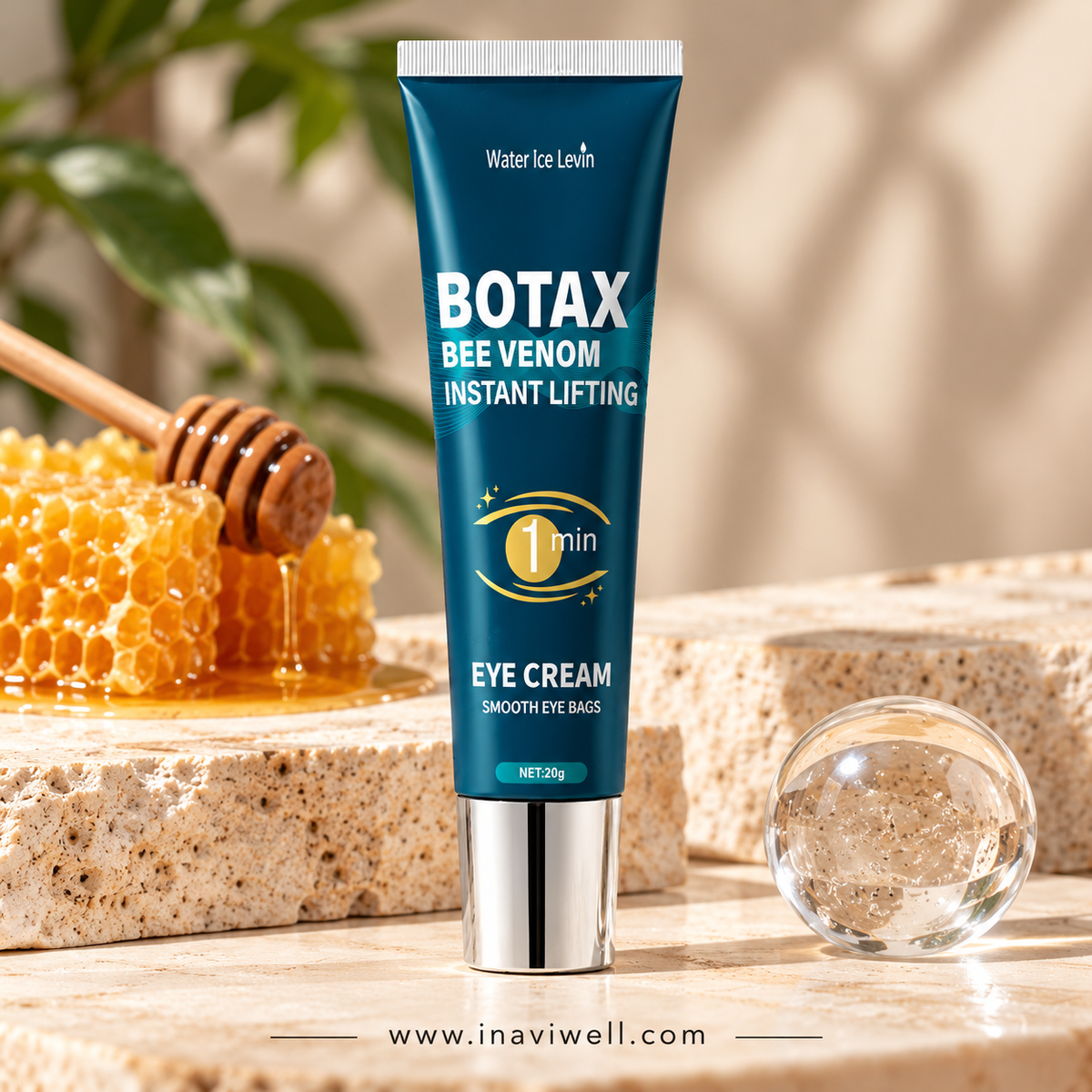 Eye Tightening Gel with Caffeine, Retinol & Hyaluronic Acid – Hydrating Anti-Aging Eye Cream | 20g