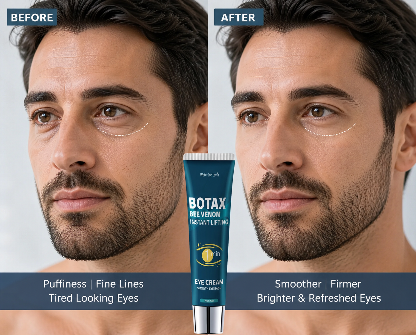 Eye Tightening Gel with Caffeine, Retinol & Hyaluronic Acid – Hydrating Anti-Aging Eye Cream | 20g