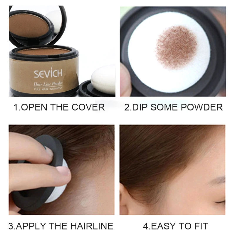 Sevich Hairline Powder – Instant Root & Hairline Concealer for Men & Women | 4g
