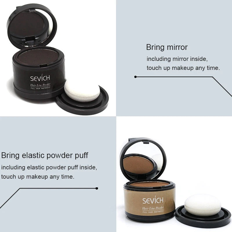 Sevich Hairline Powder – Instant Root & Hairline Concealer for Men & Women | 4g