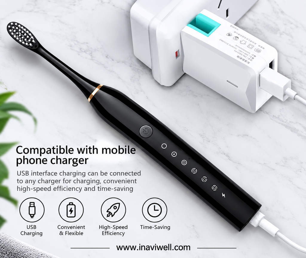 Six-Speed Rechargeable Sonic Electric Toothbrush | Smart Oral Care for Adults & Children