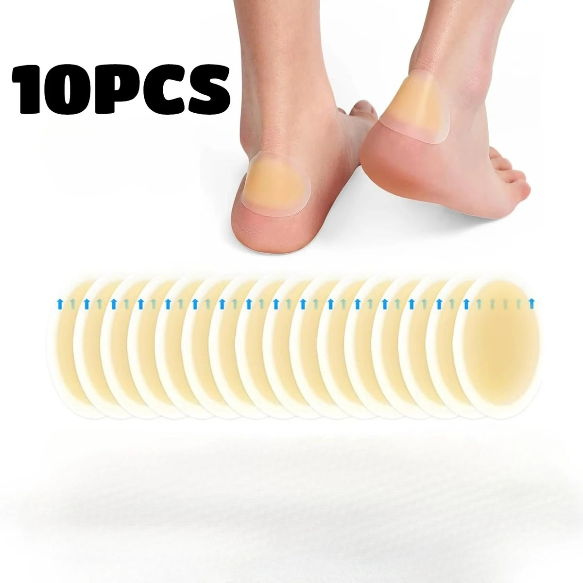 Invisible Hydrocolloid Heel Protection Patches | Anti-Friction & Blister Care | INAVI Well