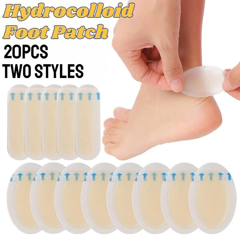 Invisible Hydrocolloid Heel Protection Patches | Anti-Friction & Blister Care | INAVI Well