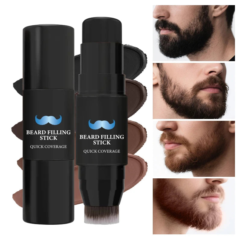 2-in-1 Beard Filler Pen with Brush – Natural-Looking Beard & Mustache Touch-Up | Long-Lasting | 7g