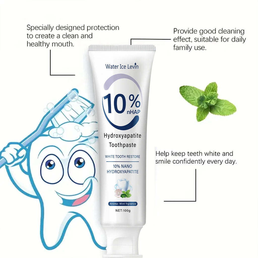 Water Ice Levin 10% Nano Hydroxyapatite Toothpaste | Fresh Mint 100g