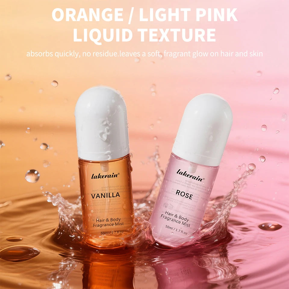 Vanilla Rose Hair & Body Fragrance Mist – Long-Lasting Alcohol-Free Perfume Spray | 50ml