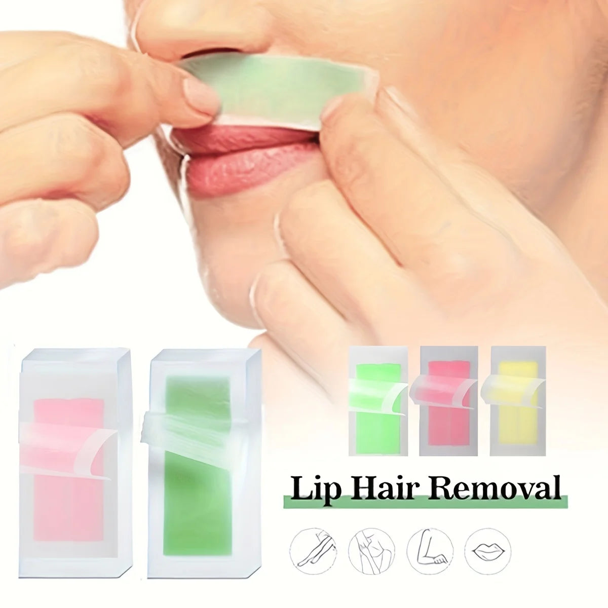 Professional Cold Wax Strips for Face & Body Hair Removal – Smooth & Easy Waxing | 6 / 10 / 20 Sticks