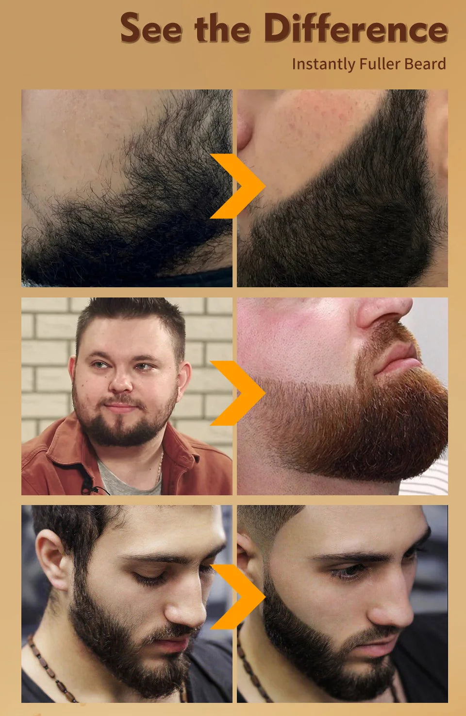 Sevich Waterproof Beard Filler Pen – Instant Beard & Mustache Touch-Up | Natural-Looking Coverage