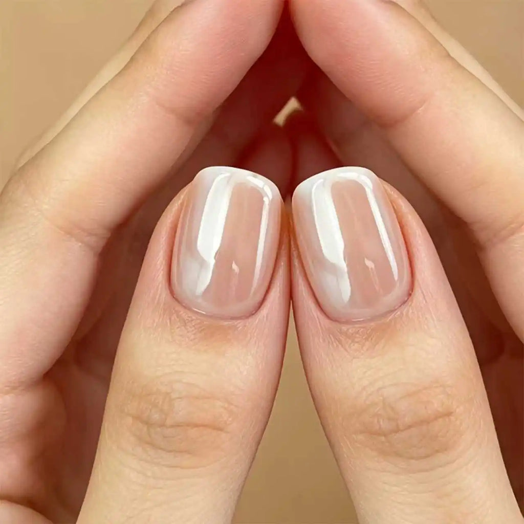 SAUA Champagne Pearl Nail Polish 10ml | Fast-Drying High-Gloss Finish