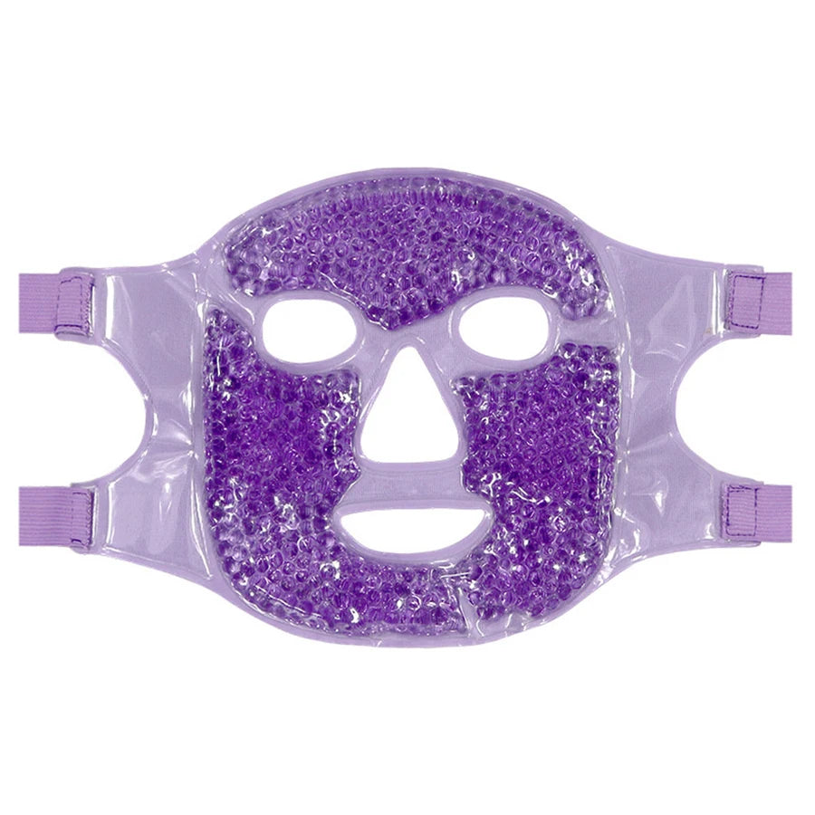 Cooling Gel Face & Eye Mask – Reusable Hot & Cold Therapy Mask for Face, Eyes & Spa Care