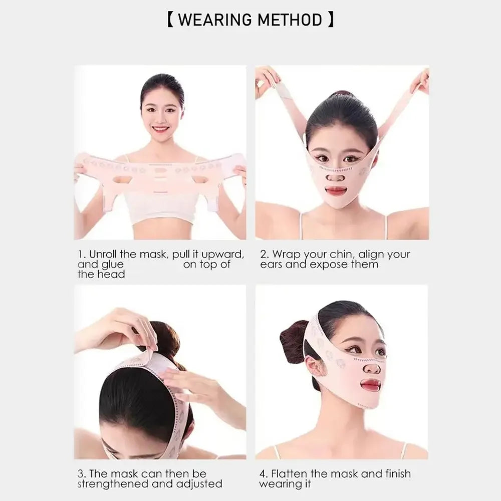 V-Line Chin Support Band – Reusable Face Contouring & Jawline Support Mask