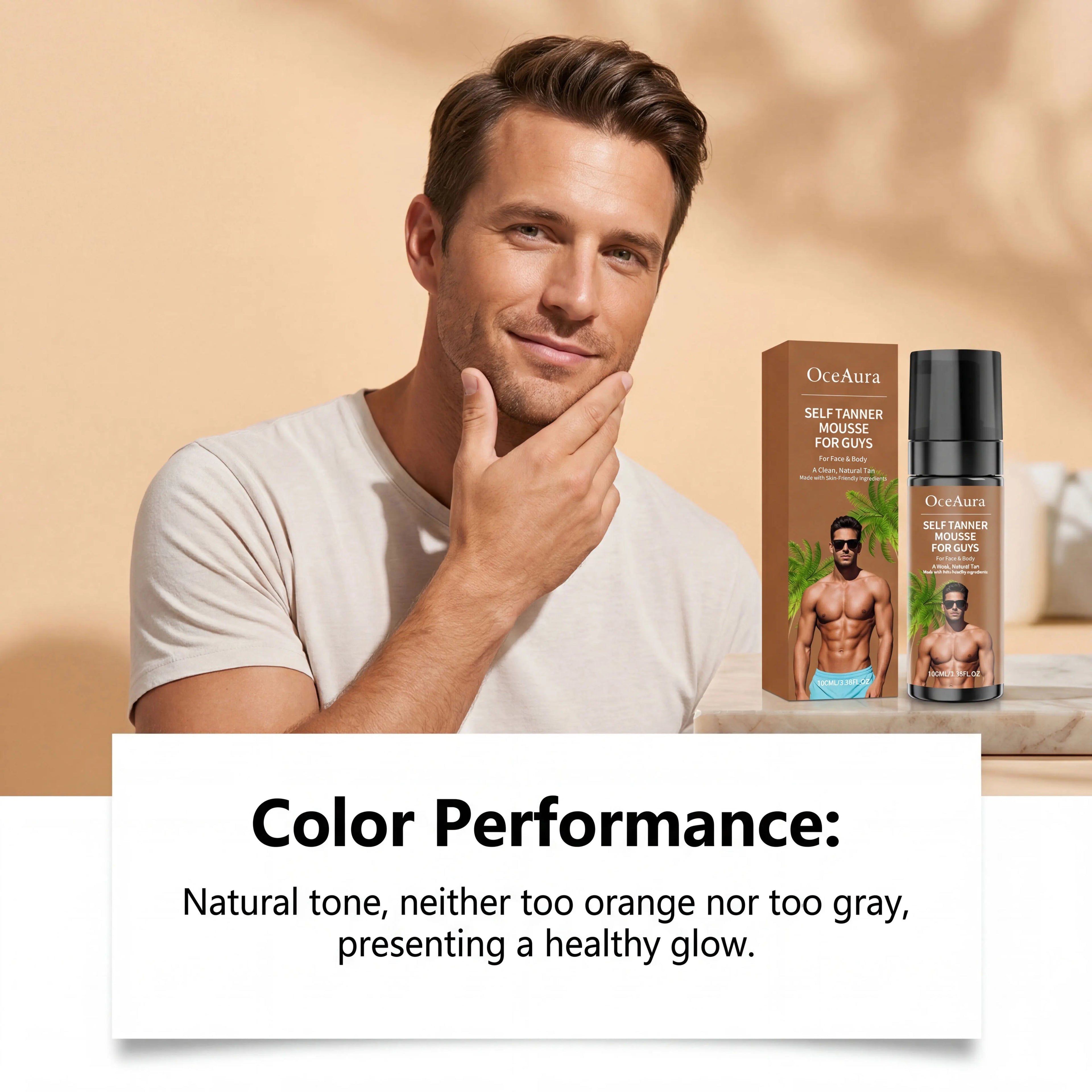 Self-Tanning Mousse – Natural Sunless Tan | Streak-Free & Quick-Drying | 100ml