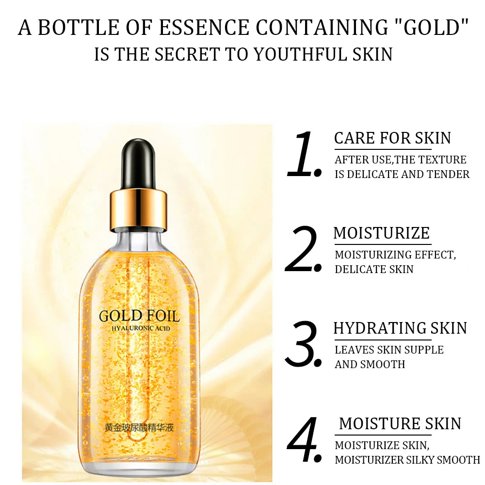 REAROYA 24K Gold Hyaluronic Acid & Niacinamide Face Serum | 100ml
