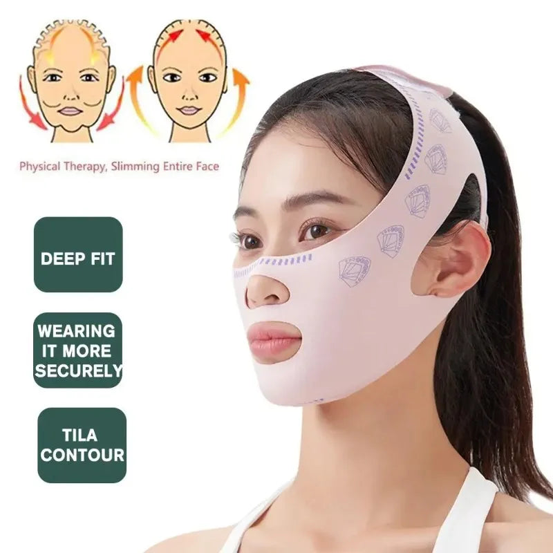 V-Line Chin Support Band – Reusable Face Contouring & Jawline Support Mask