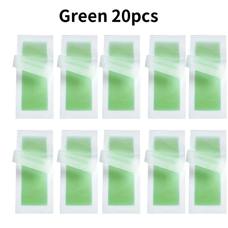 Professional Cold Wax Strips for Face & Body Hair Removal – Smooth & Easy Waxing | 6 / 10 / 20 Sticks