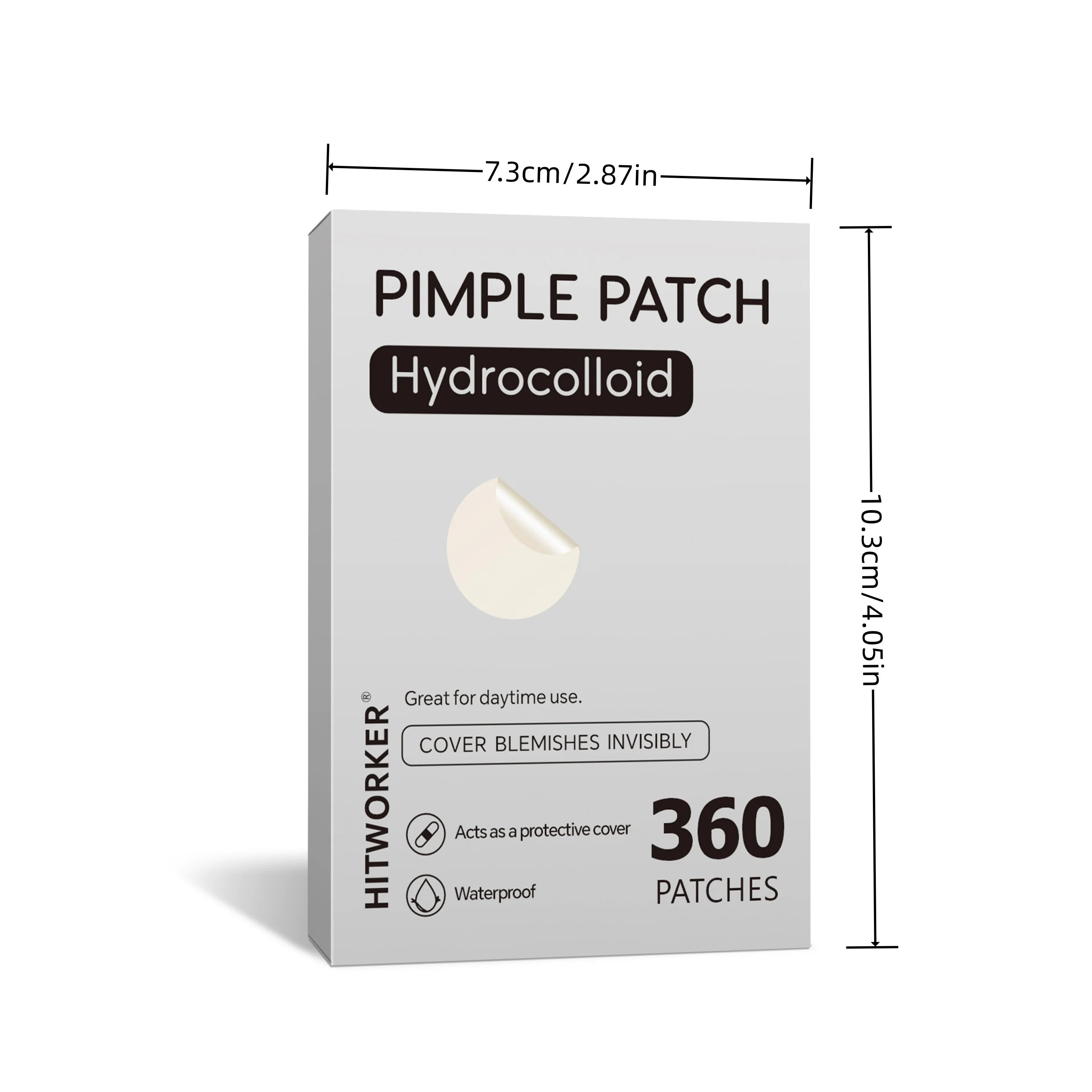 360PCS Invisible Hydrocolloid Acne Patches – Pimple Patch for Acne Treatment, Spot Healing, Absorbing & Protective Blemish Stickers for Face