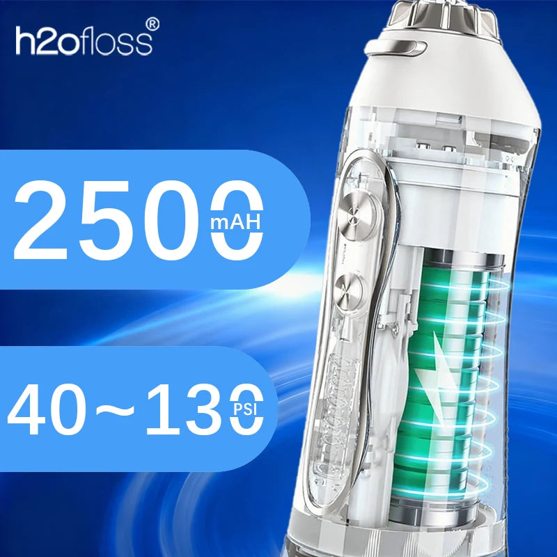 H2OFLOSS Cordless Water Flosser – Portable Oral Irrigator