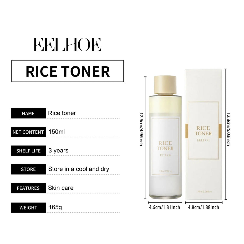 EELHOE Rice Toner with Niacinamide – Deep Hydration, Pore Refining & Oil Control Facial Toner (150ml)