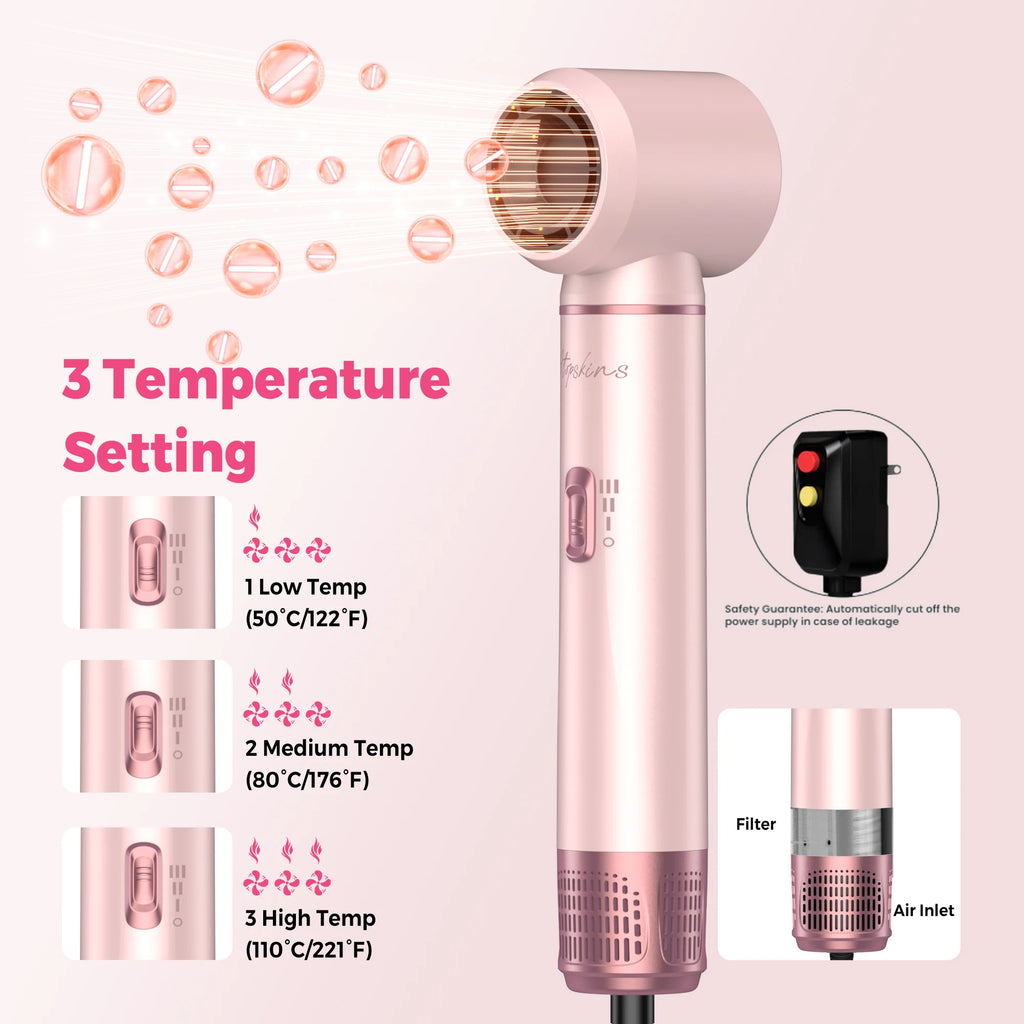 5-in-1 Hot Air Hair Styler | Dryer, Curler, Straightener & Volumizing Brush