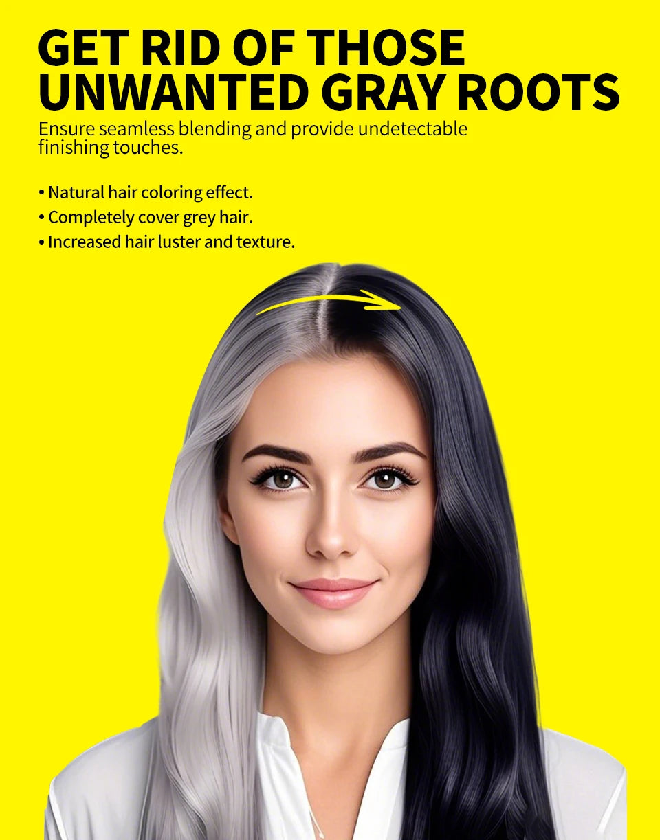 Hair Color Touch-Up Stick – Instant Gray Hair & Root Concealer for Men & Women | Waterproof | 15g
