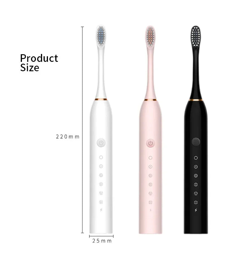 Six-Speed Rechargeable Sonic Electric Toothbrush | Smart Oral Care for Adults & Children