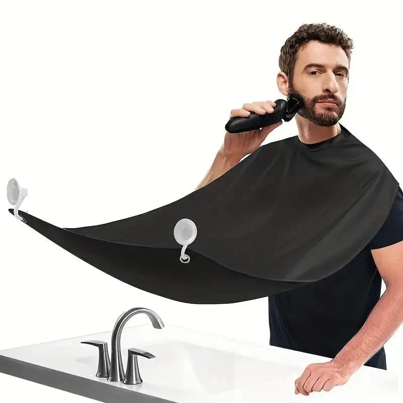 Beard Grooming Bib – Mess-Free Shaving Apron with Suction Cups for Easy Cleanup