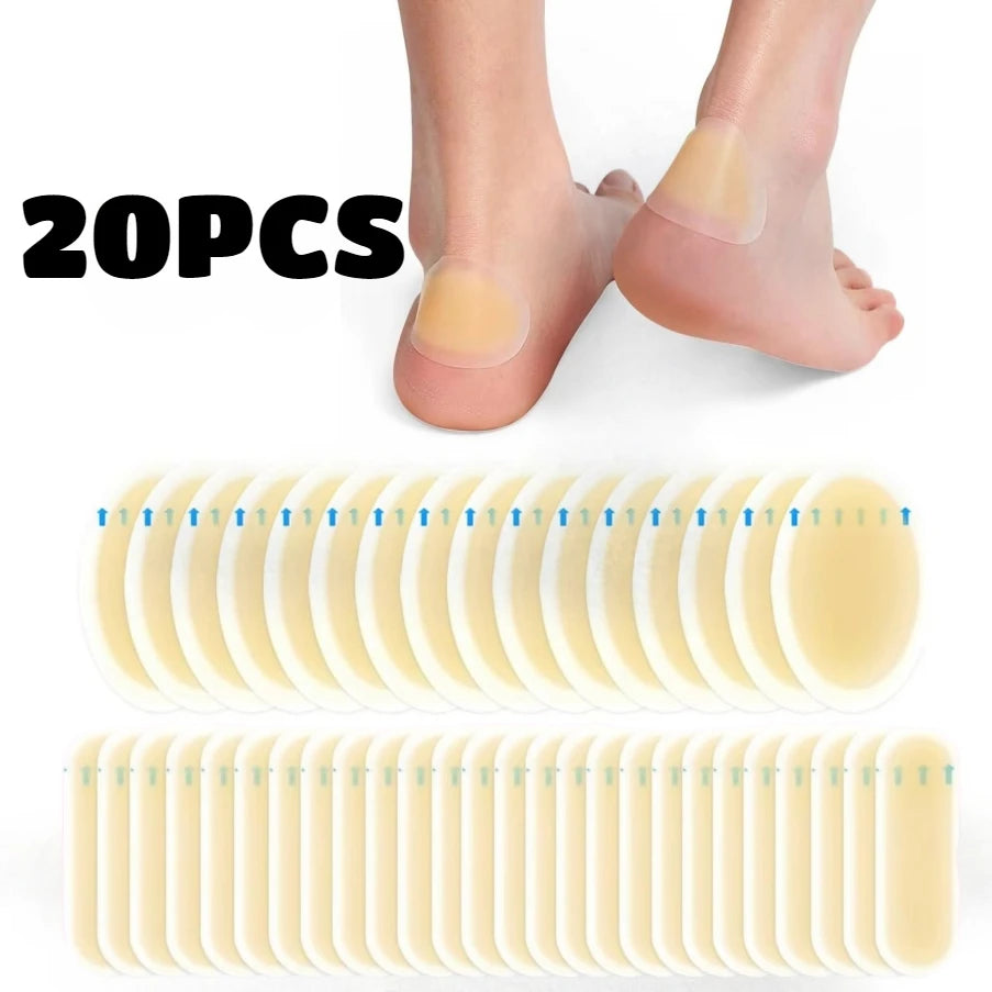 Invisible Hydrocolloid Heel Protection Patches | Anti-Friction & Blister Care | INAVI Well
