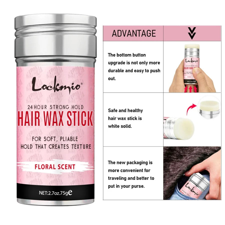 Hair Styling Wax Stick – Anti-Frizz Flyaway Control for Smooth &amp; Sleek Hair | 16g