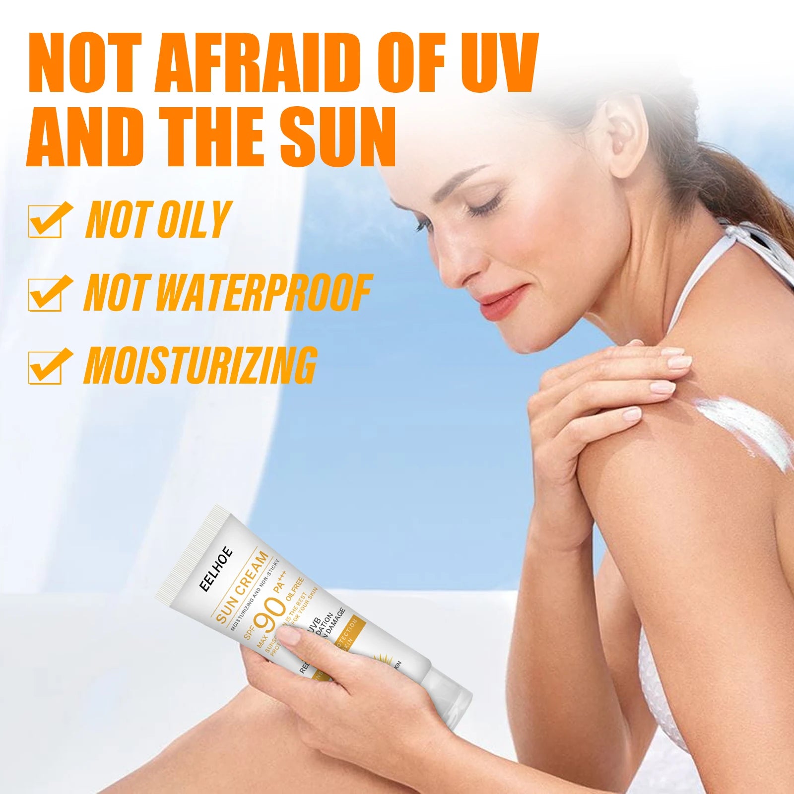 EELHOE Hydrating UV Defense Cream – Lightweight Moisturizing Sunscreen for Face & Body (40g)