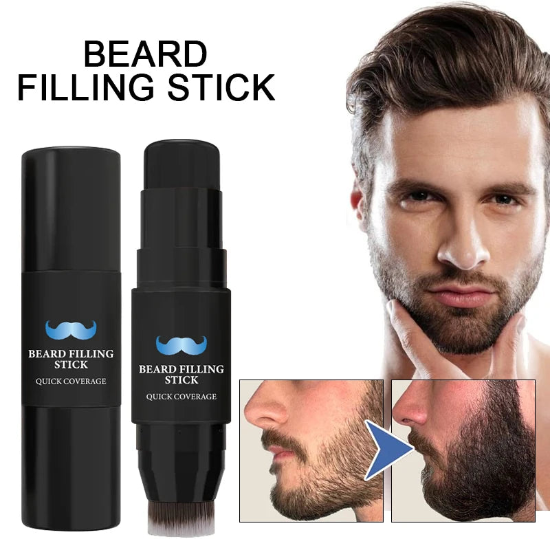 2-in-1 Beard Filler Pen with Brush – Natural-Looking Beard & Mustache Touch-Up | Long-Lasting | 7g