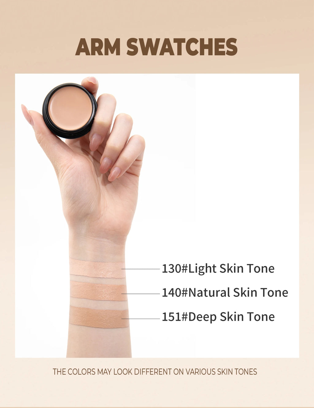 QIC Full Coverage Concealer Q527 | Tattoo & Scar Cover | Waterproof Finish