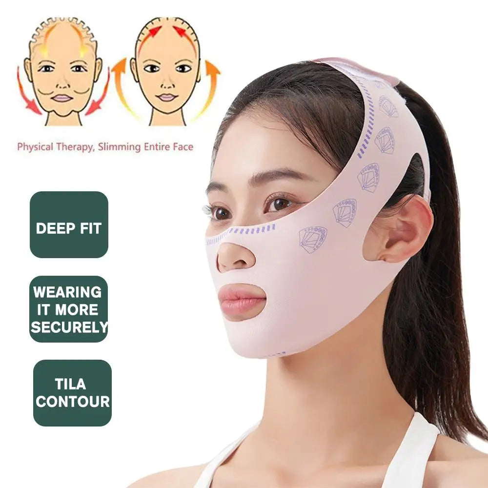 V-Line Chin Support Band – Reusable Face Contouring & Jawline Support Mask