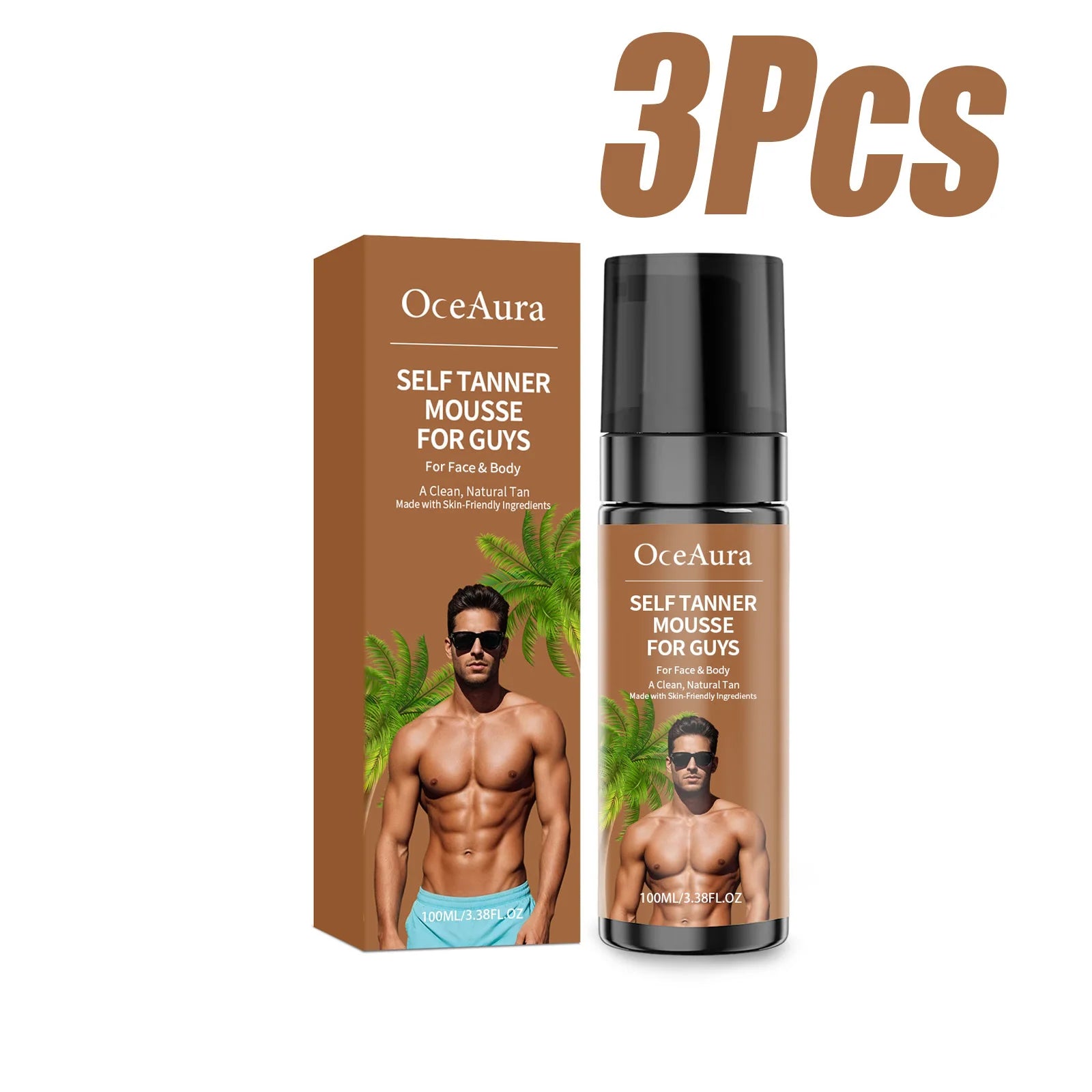 Self-Tanning Mousse – Natural Sunless Tan | Streak-Free & Quick-Drying | 100ml