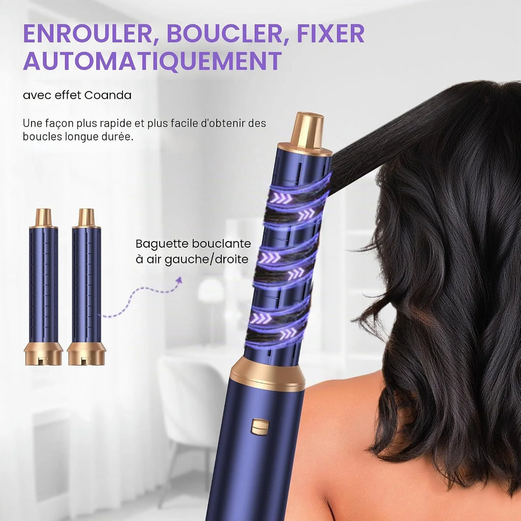 UKLISS 638 5-in-1 Hot Air Styling Brush Set | Dry, Curl, Straighten & Smooth