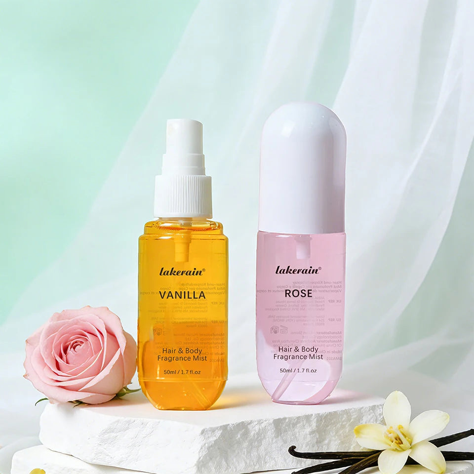 Vanilla Rose Hair & Body Fragrance Mist – Long-Lasting Alcohol-Free Perfume Spray | 50ml