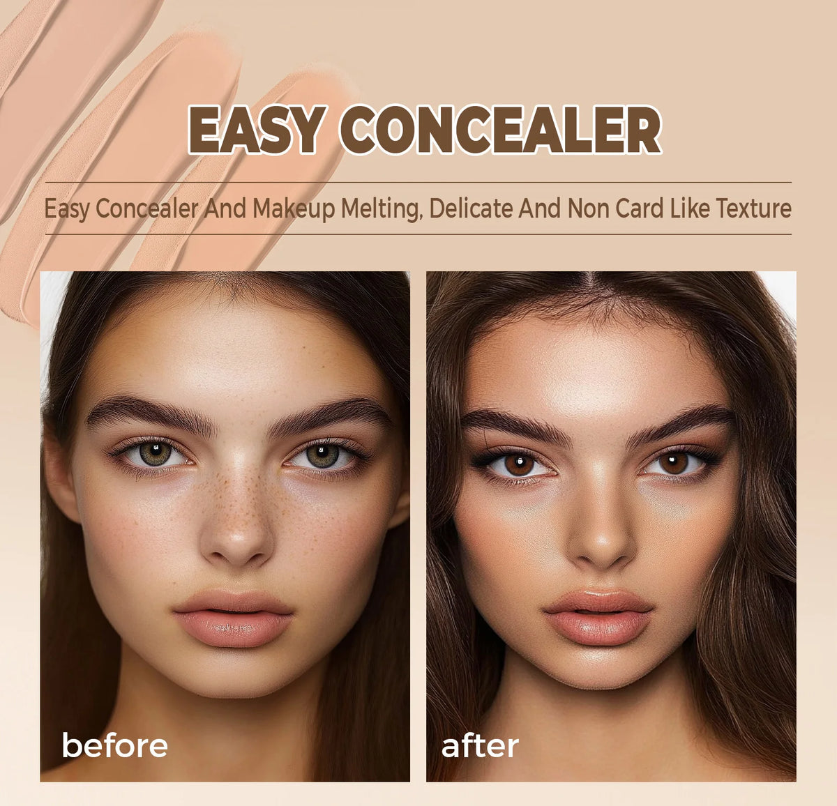 QIC Full Coverage Concealer Q527 | Tattoo & Scar Cover | Waterproof Finish