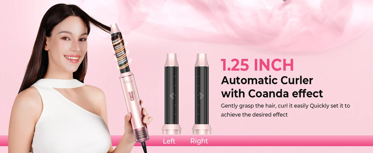 5-in-1 Hot Air Hair Styler | Dryer, Curler, Straightener & Volumizing Brush