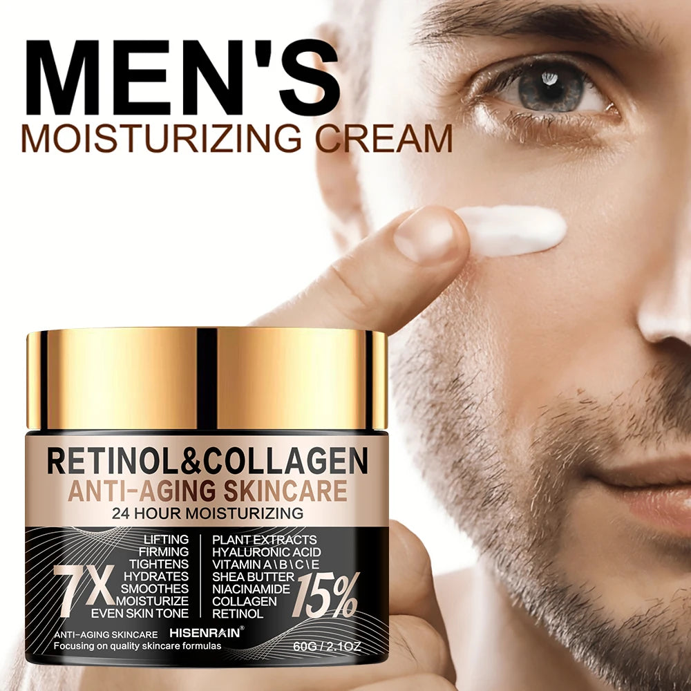 HISENRAIN Retinol & Collagen Face Cream | Anti-Aging Moisturizer 30g / 60g