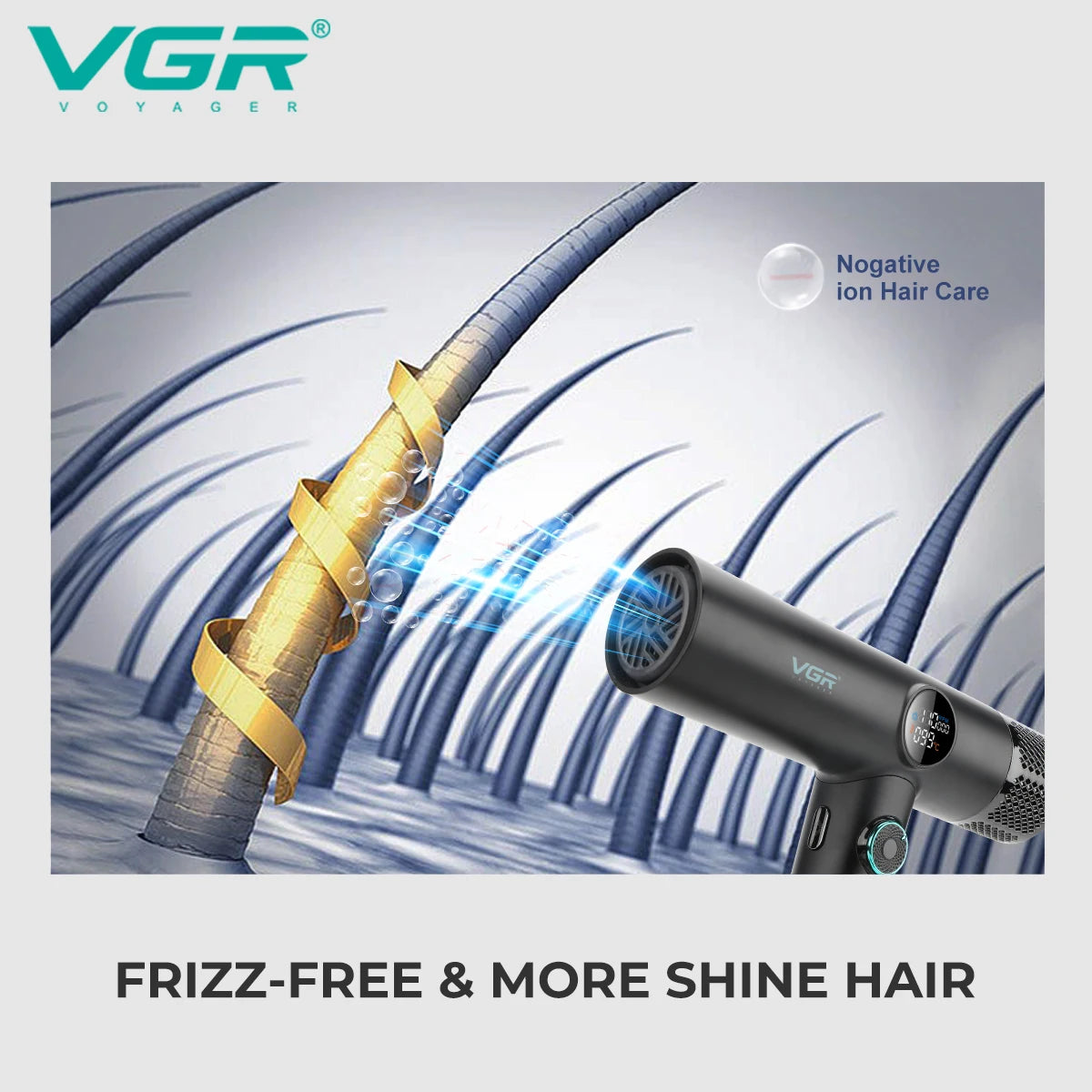 VGR Professional Hair Dryer V-401 | 110,000 RPM Brushless Motor
