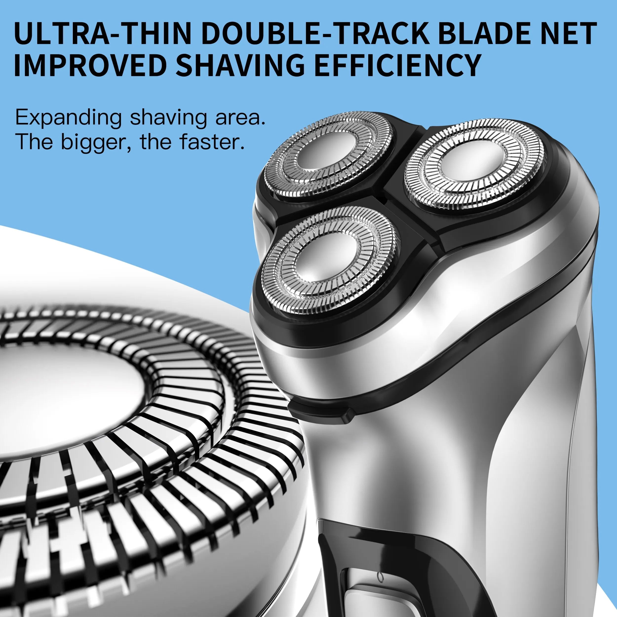 ENCHEN Blackstone Electric Rotary Shaver – 3D Floating Blades | USB Type-C Rechargeable Beard Trimmer