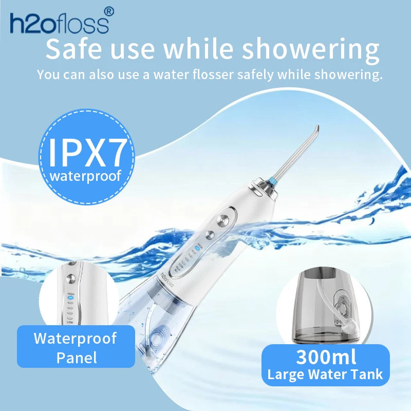 H2OFLOSS Cordless Water Flosser – Portable Oral Irrigator