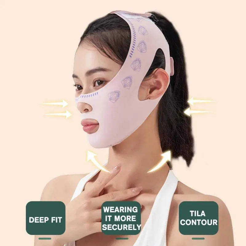 V-Line Chin Support Band – Reusable Face Contouring & Jawline Support Mask