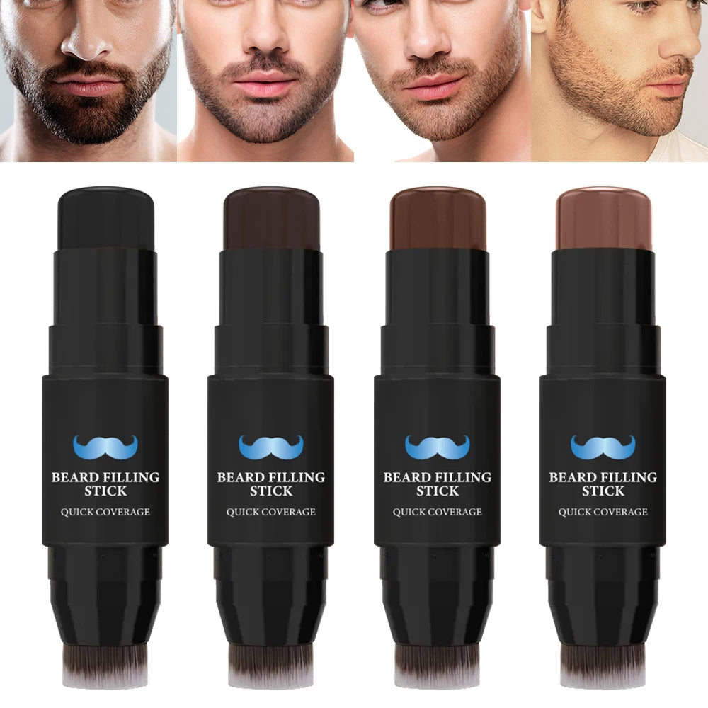 2-in-1 Beard Filler Pen with Brush – Natural-Looking Beard & Mustache Touch-Up | Long-Lasting | 7g