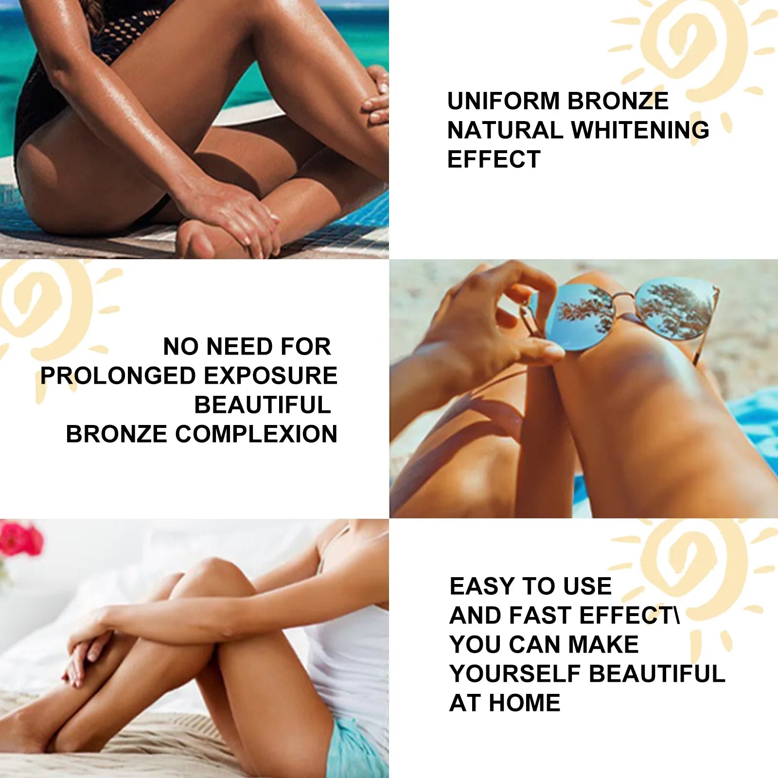 Bronzing Tanning Gel – Natural Self-Tanning Booster for Face & Body | 50g / 200g