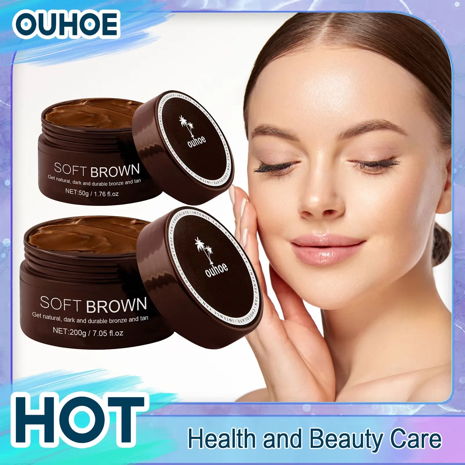 Bronzing Tanning Gel – Natural Self-Tanning Booster for Face & Body | 50g / 200g