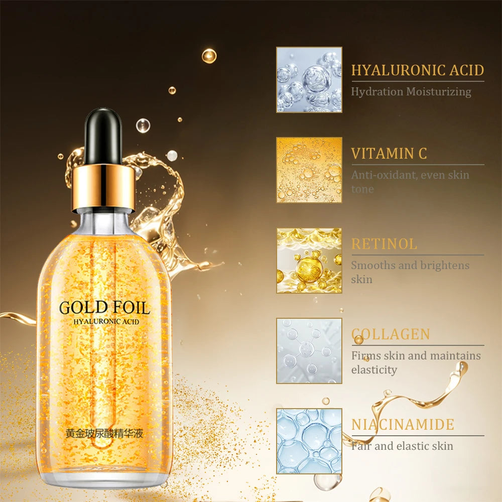 REAROYA 24K Gold Hyaluronic Acid & Niacinamide Face Serum | 100ml
