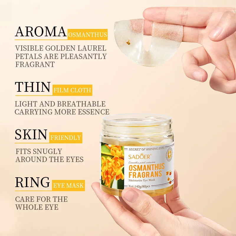 SADOER 80 PCS Under Eye Patches | Hydrating Eye Mask for Puffiness & Dark Circles | INAVI Well