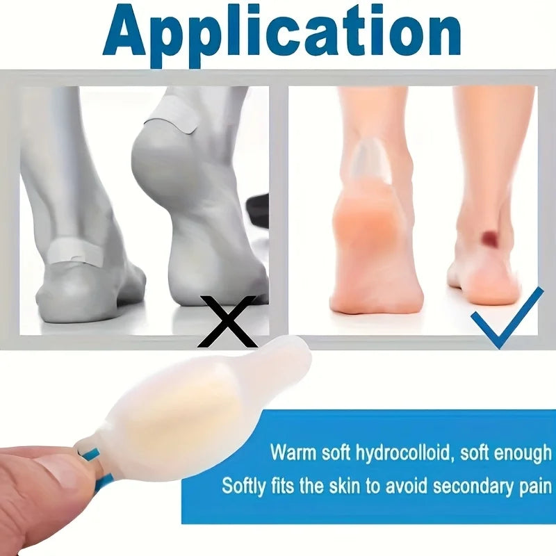 Invisible Hydrocolloid Heel Protection Patches | Anti-Friction & Blister Care | INAVI Well