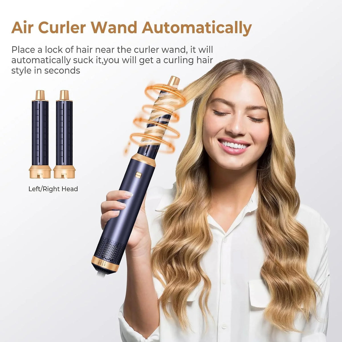 UKLISS 638 5-in-1 Hot Air Styling Brush Set | Dry, Curl, Straighten & Smooth